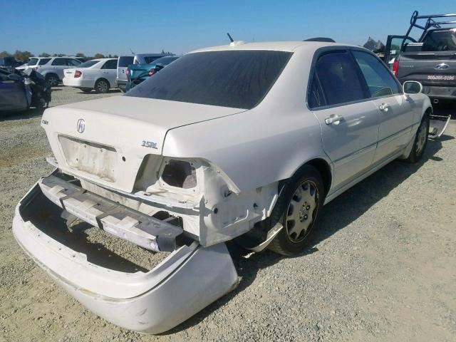 JH4KA96634C002883 - 2004 ACURA 3.5RL WHITE photo 4