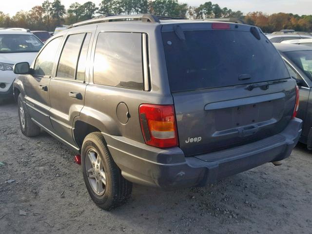 1J4GX48SX4C114741 - 2004 JEEP GRAND CHER GRAY photo 3