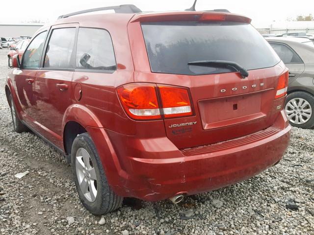 3D4PG1FG7BT519723 - 2011 DODGE JOURNEY MA BURGUNDY photo 3