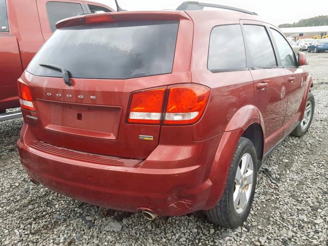 3D4PG1FG7BT519723 - 2011 DODGE JOURNEY MA BURGUNDY photo 4