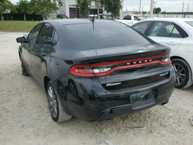 1C3CDFBB1FD205495 - 2015 DODGE DART SXT BLACK photo 3