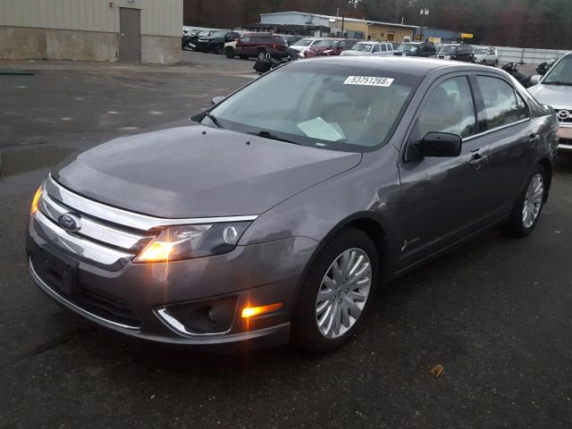 3FADP0L37BR346820 - 2011 FORD FUSION HYB GRAY photo 2