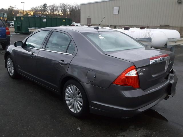 3FADP0L37BR346820 - 2011 FORD FUSION HYB GRAY photo 3