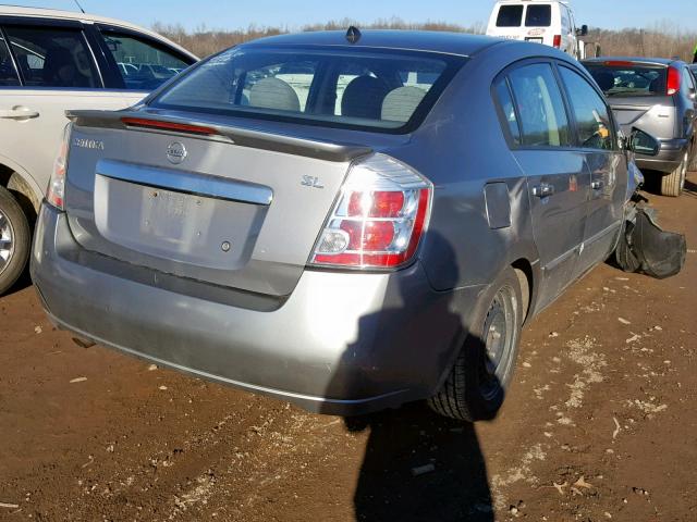 3N1AB6APXBL637113 - 2011 NISSAN SENTRA 2.0 SILVER photo 4