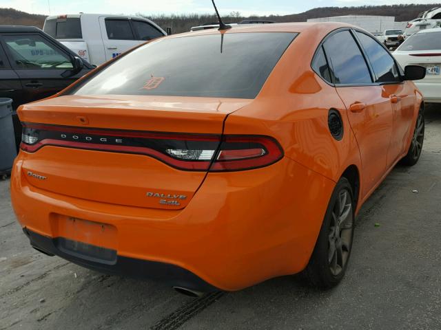 1C3CDFBB2ED772782 - 2014 DODGE DART SXT ORANGE photo 4