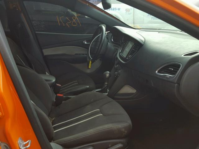 1C3CDFBB2ED772782 - 2014 DODGE DART SXT ORANGE photo 5