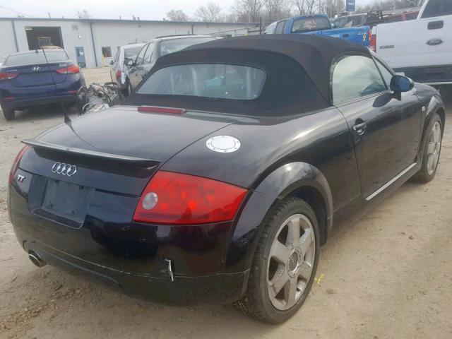 TRUTC28NX21039830 - 2002 AUDI TT BLACK photo 4