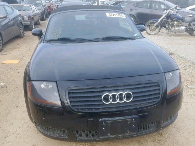 TRUTC28NX21039830 - 2002 AUDI TT BLACK photo 9