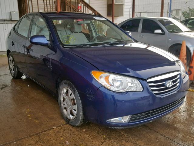 KMHDU4AD2AU009965 - 2010 HYUNDAI ELANTRA BL BLUE photo 1