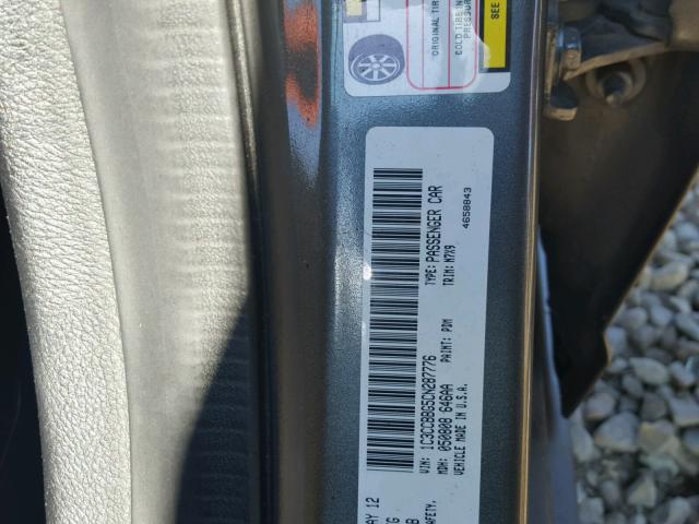 1C3CCBBG5CN287776 - 2012 CHRYSLER 200 TOURIN CHARCOAL photo 10