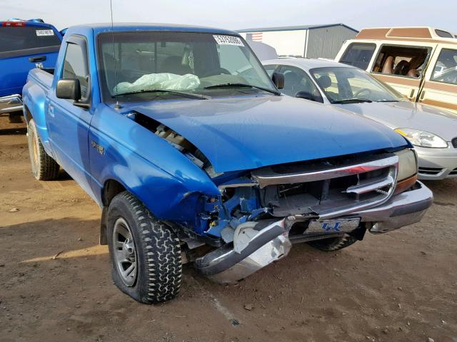 1FTYR10CXWTA84084 - 1998 FORD RANGER BLUE photo 1