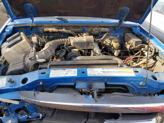 1FTYR10CXWTA84084 - 1998 FORD RANGER BLUE photo 7