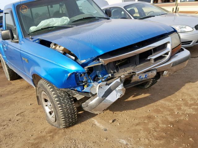 1FTYR10CXWTA84084 - 1998 FORD RANGER BLUE photo 9