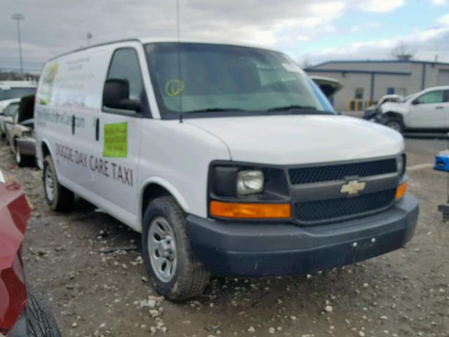 1GCSGAFX2C1190672 - 2012 CHEVROLET EXPRESS G1 WHITE photo 1