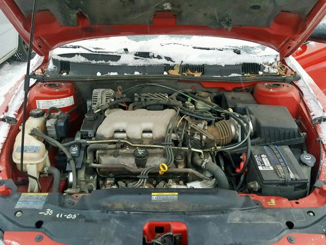 1G2NF52E04M587670 - 2004 PONTIAC GRAND AM S RED photo 7