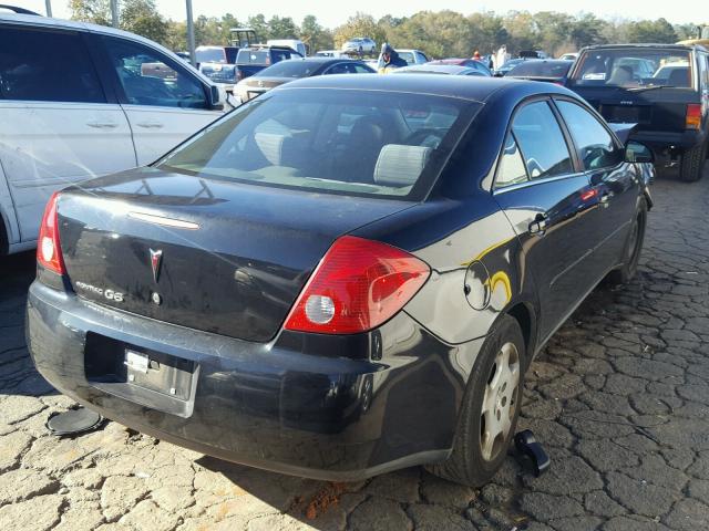 1G2ZF58B374141340 - 2007 PONTIAC G6 VALUE L BLACK photo 4