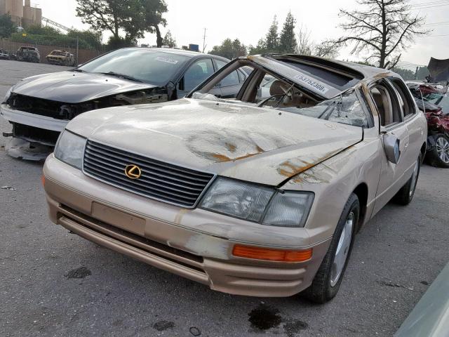 JT8BH28F0V0098300 - 1997 LEXUS LS 400 BEIGE photo 2