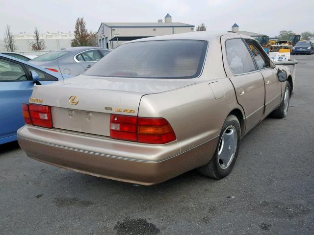 JT8BH28F0V0098300 - 1997 LEXUS LS 400 BEIGE photo 4