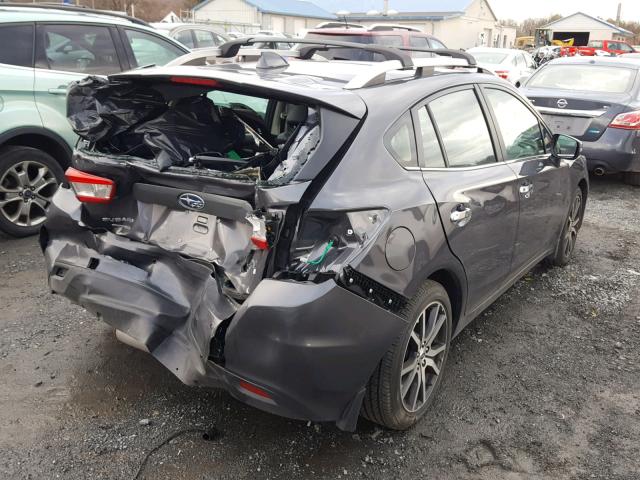 4S3GTAT64J3748343 - 2018 SUBARU IMPREZA LI CHARCOAL photo 4