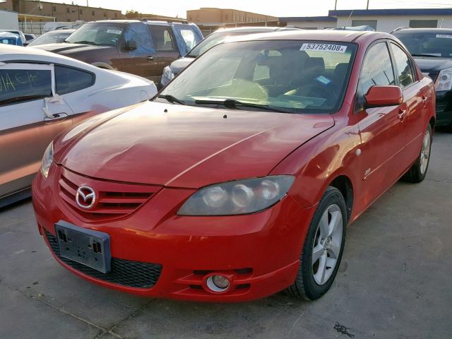 JM1BK123361445660 - 2006 MAZDA 3 S BURGUNDY photo 2