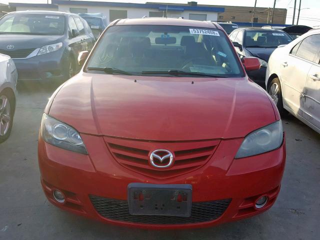 JM1BK123361445660 - 2006 MAZDA 3 S BURGUNDY photo 9