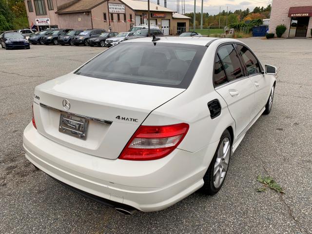 WDDGF8BB5AR130210 - 2010 MERCEDES-BENZ C 300 4MAT WHITE photo 4