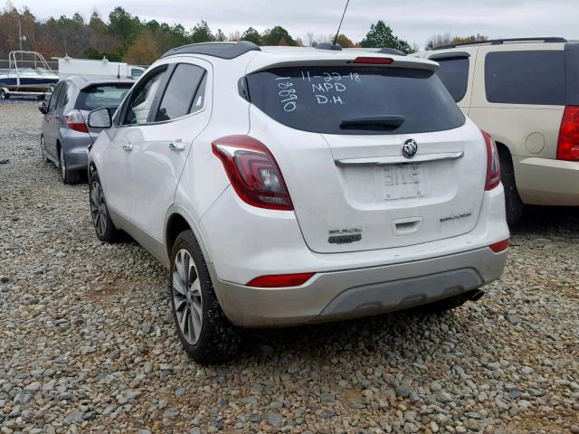 KL4CJASB3JB565714 - 2018 BUICK ENCORE PRE WHITE photo 3