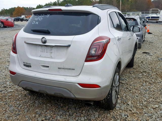 KL4CJASB3JB565714 - 2018 BUICK ENCORE PRE WHITE photo 4