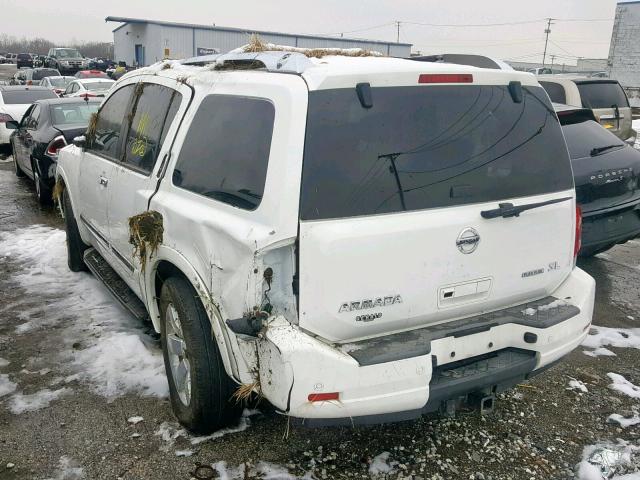 5N1BA0NC7BN614151 - 2011 NISSAN ARMADA SV WHITE photo 3