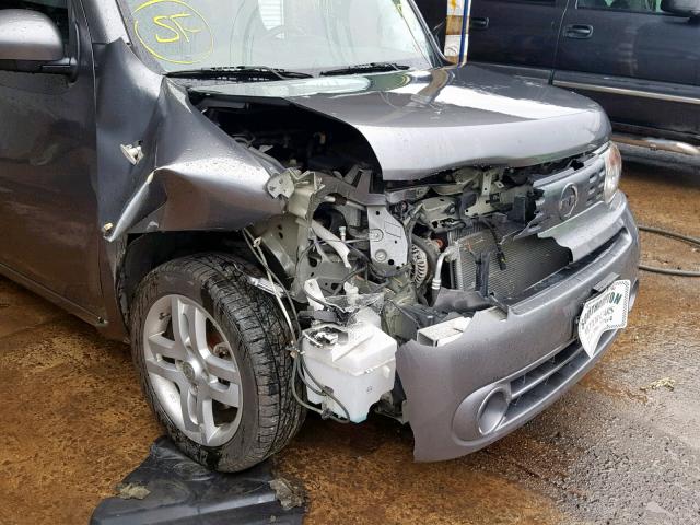 JN8AZ2KR3DT301906 - 2013 NISSAN CUBE S GRAY photo 9