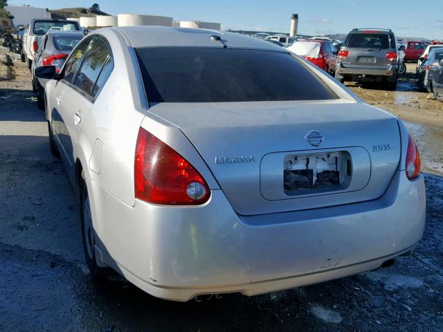 1N4BA41E64C887718 - 2004 NISSAN MAXIMA SE SILVER photo 3