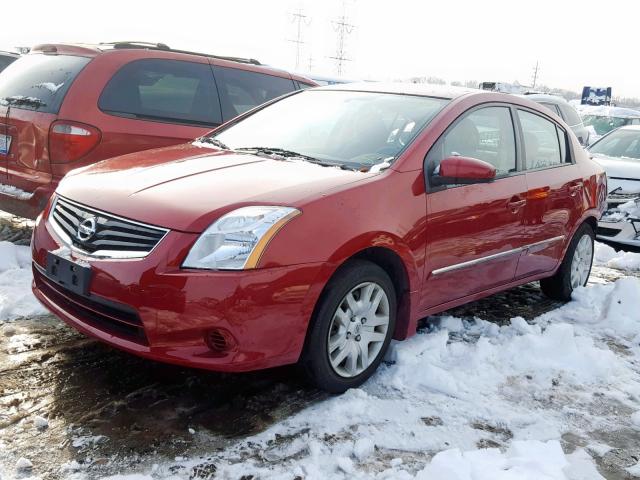 3N1AB6AP1CL663195 - 2012 NISSAN SENTRA 2.0 RED photo 2