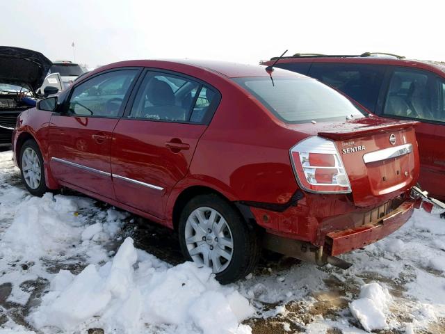 3N1AB6AP1CL663195 - 2012 NISSAN SENTRA 2.0 RED photo 3