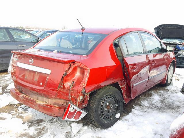 3N1AB6AP1CL663195 - 2012 NISSAN SENTRA 2.0 RED photo 4