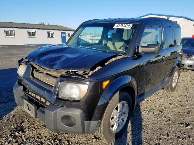 5J6YH28717L013237 - 2007 HONDA ELEMENT EX BLACK photo 2