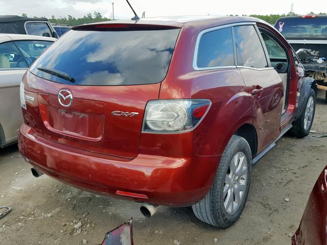 JM3ER293180194965 - 2008 MAZDA CX-7 RED photo 4