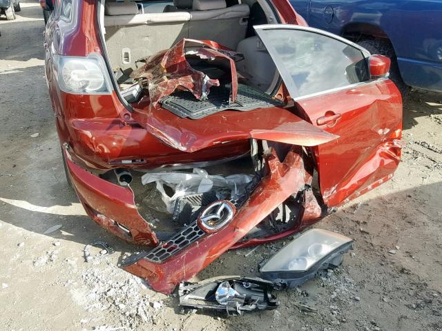 JM3ER293180194965 - 2008 MAZDA CX-7 RED photo 9