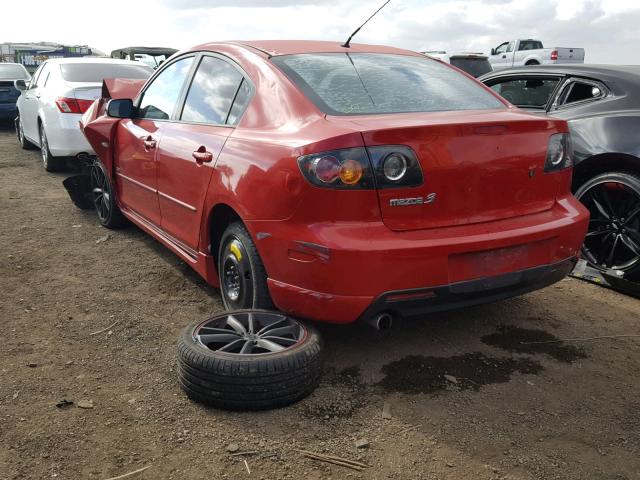 JM1BK323351240060 - 2005 MAZDA 3 S RED photo 3