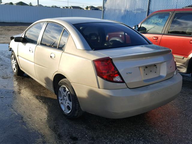 1G8AJ52F04Z212313 - 2004 SATURN ION LEVEL GOLD photo 3
