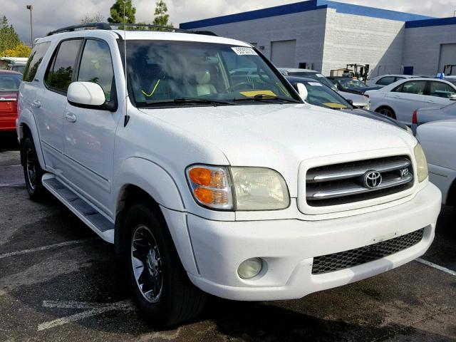 5TDZT38A24S205304 - 2004 TOYOTA SEQUOIA LI WHITE photo 1