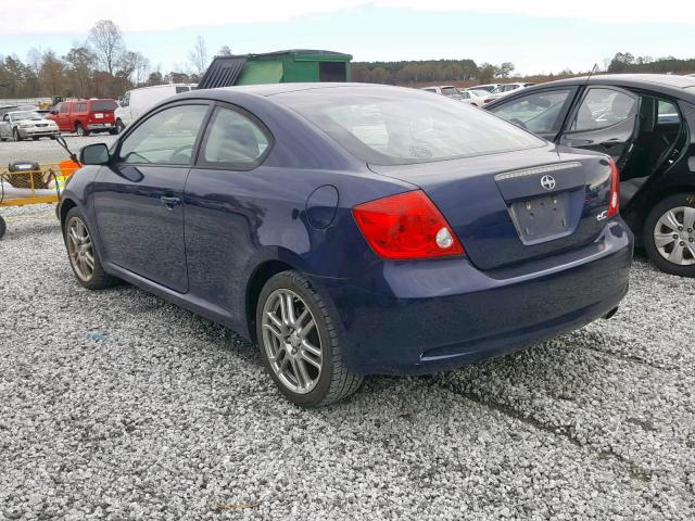 JTKDE177370205827 - 2007 TOYOTA SCION TC ლურჯი ფოტო 3
