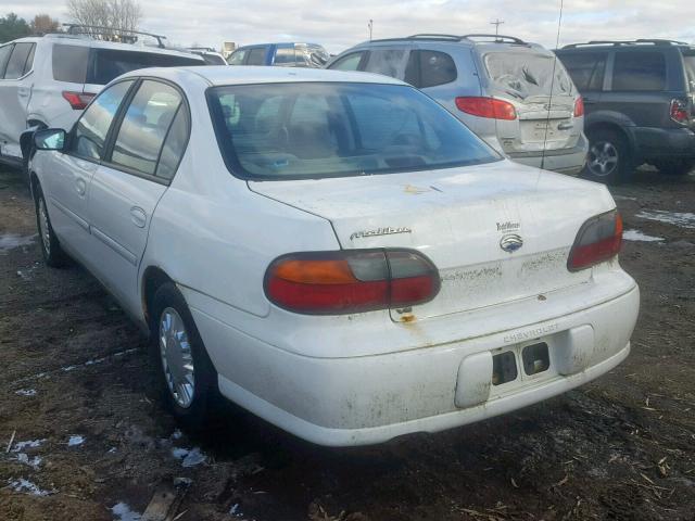 1G1ND52J72M601407 - 2002 CHEVROLET MALIBU WHITE photo 3