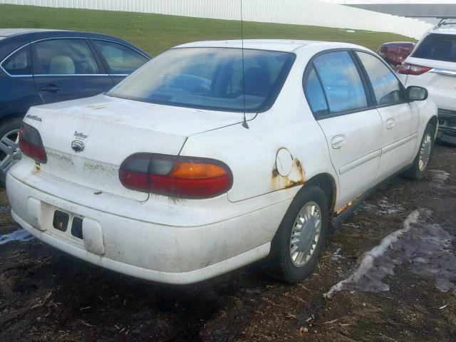 1G1ND52J72M601407 - 2002 CHEVROLET MALIBU WHITE photo 4