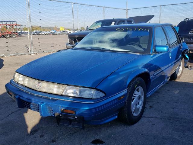 1G2WJ52M9SF234582 - 1995 PONTIAC GRAND PRIX BLUE photo 2