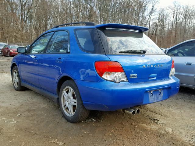 JF1GG29614G803724 - 2004 SUBARU IMPREZA WR BLUE photo 3