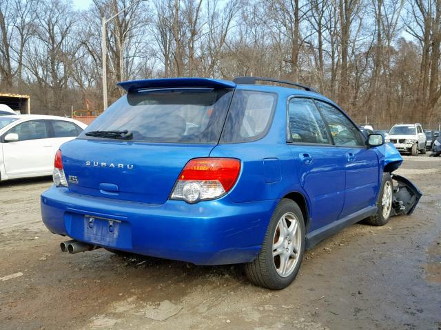 JF1GG29614G803724 - 2004 SUBARU IMPREZA WR BLUE photo 4