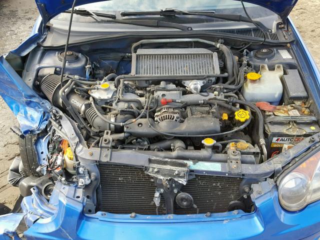 JF1GG29614G803724 - 2004 SUBARU IMPREZA WR BLUE photo 7