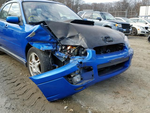 JF1GG29614G803724 - 2004 SUBARU IMPREZA WR BLUE photo 9