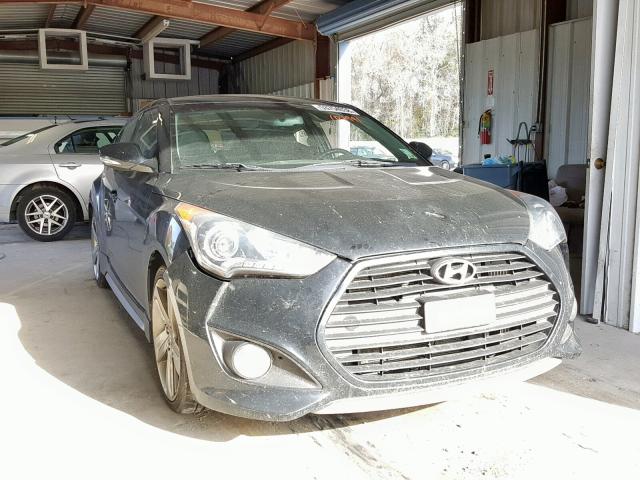 KMHTC6AE9DU102991 - 2013 HYUNDAI VELOSTER T BLACK photo 1