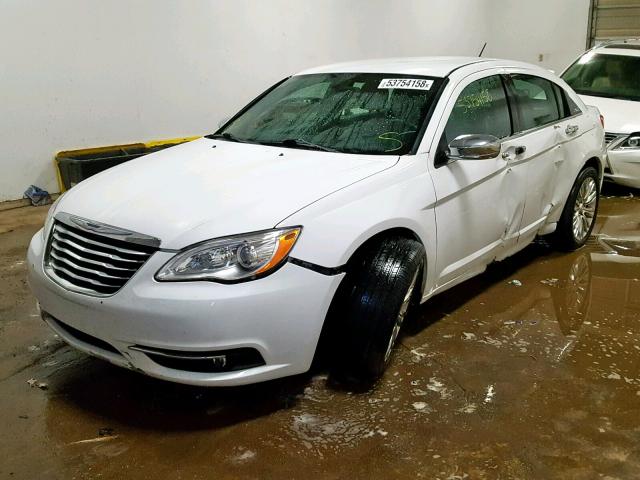 1C3CCBCB5CN277512 - 2012 CHRYSLER 200 LIMITE WHITE photo 2